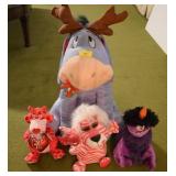 4 STUFFED ANIMALS - EYEORE