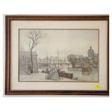 WATER SIDE PRINT BY R. LAMBERT - 24" X 32"