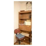 BOOKCASE, OFFICE CHAIR, PIE RACK, ETC.