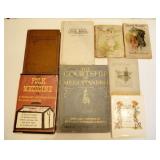 6 VINTAGE BOOKS: FOLK MEDICINE, COOKBOOK, ETC.