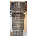 GROUPING: PARTS BINS WITH COSTUME EARRINGS