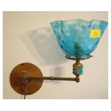 VINTAGE FENTON STYLE WALL LAMP