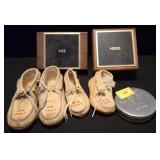 BABY MOCCASINS, JEWELRY BOXES, ETC.