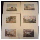 EARLY AMERICAN CITIES UNFRAMED PRINTS BY DAVID