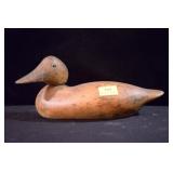 HAND CARVED DUCK DECOY - ARTIST SIGNED