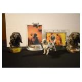 DOGGIE ITEMS: BOOK ENDS, ETC.