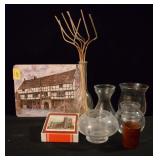 GROUPING: COASTERS, VASES, ETC.