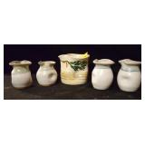 5 SMOKY MOUNTAIN POTTERY VASES