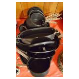 COMMERCIAL ALUMINUM COOKWARE - 13 PCS. W/LIDS