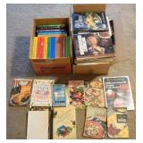 2 BOXES OF COOKBOOKS, ETC.