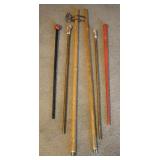 GROUPING: WALKING STICKS AND CANES - 6 PCS.