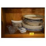 GROUPING CERAMICS, PEWTER, GLASSWARE