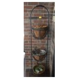 3 TIER WROUGHT PLANT STAND