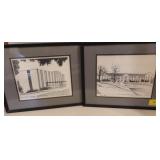 UNIVERSITY OF ARKANSAS PRINTS - 9 PCS.