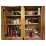 GROUPING: GLASSWARE, MUGS, KITCHENWARE, ETC.