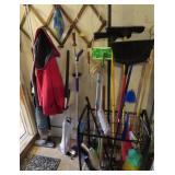 GROUPING: CLEANING SUPPLIES: BROOMS, MOPS,