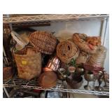 GROUPING: BASKETS AND COPPER MOLDS