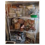 WHITE METAL SHELF