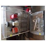 SHELF WITH GLASSWARE