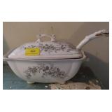 SOUP TUREEN WITH LADEL
