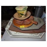 GROUPING: TRAYS, CUTTING BOARDS, ETC.