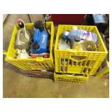CLOTHES RACK, BUG SPRAY, GARDEN CHEMICALS