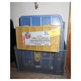 WALL THERMOMETER, WREATH, PARTS BOXES, ETC.