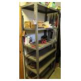 METAL SHELF AND CONTENTS