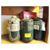 COLEMAN FUEL AND PROPANE CANISTERS