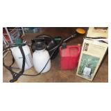 CHEMICAL SPRAYERS, GAS CAN, WATERING CAN