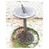 METAL SUN DIAL ON METAL STAND