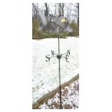 HUMMINGBIRD WEATHER VANE ON POLE