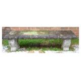 CONCRETE GARDEN BENCH