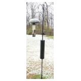2 BIRD FEEDERS ON POLES
