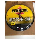 PENNZOIL MOTOR OIL CLOCK