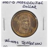 2007-D PRESIDENTIAL DOLLAR "THOMAS JEFFERSON"