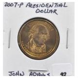 2007-P PRESIDENTIAL DOLLAR "JOHN ADAMS"