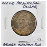 2007-D PRESIDENTIAL DOLLAR "GEORGE WASHINGTON"