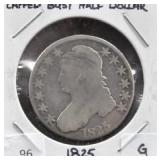 1825 CAPPED BUST HALF DOLLAR