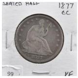 1877-CC SEATED HALF DOLLAR