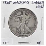 1935 WALKING LIBERTY HALF