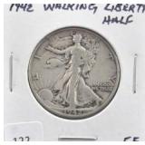 1942 WALKING LIBERTY HALF