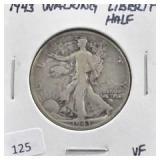 1943 WALKING LIBERTY HALF