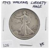 1943 WALKING LIBERTY HALF