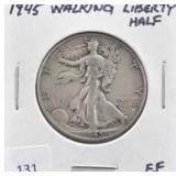 1945 WALKING LIBERTY HALF