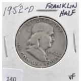 1952-D FRANKLIN HALF