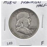 1958-D FRANKLIN HALF