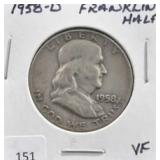 1958-D FRANKLIN HALF