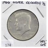 1966 KENNEDY HALF