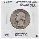 1939 WASHINGTON QUARTER